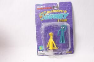1996 Trendmasters Gumby and Prickle Bendable Toy Set ~ 260618-WH 1116